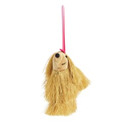 Habitat Single Gold Fringe Coat Dog Christmas Decoration - thumbnail 2