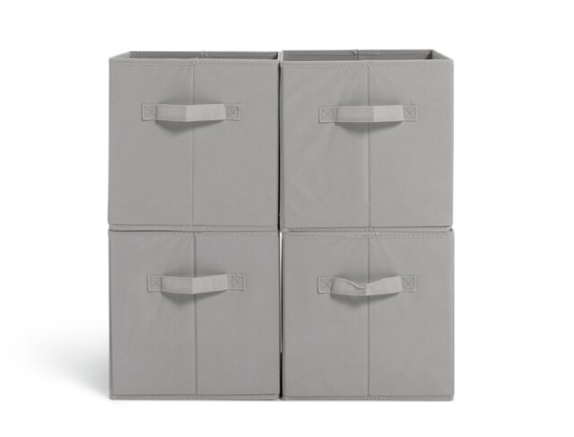 Argos Home Set of 4 Grey Storage Boxes