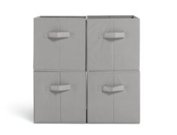 Argos Home Set of 4 Grey Storage Boxes - thumbnail 1