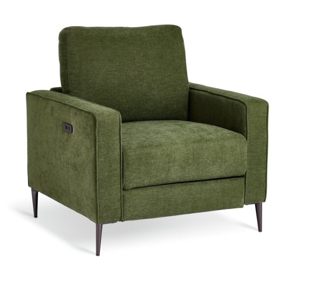 Habitat Kendric Fabric Recliner Armchair - Green - image 1