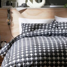 Habitat Industrial Spot Black & White Bedding Set - Double - thumbnail 1