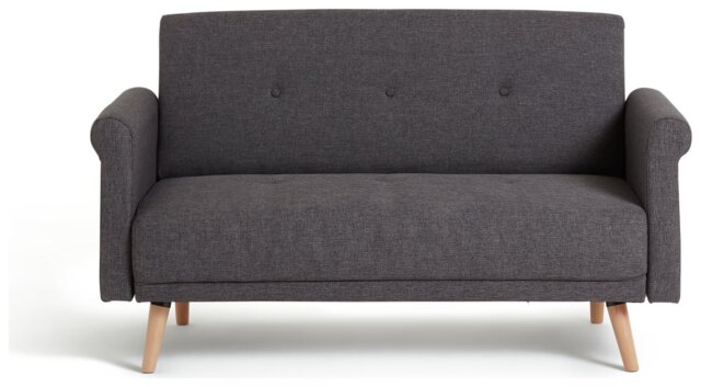 Argos Home Evie Fabric 2 Seater Sofa in a Box - Charcoal - image 1