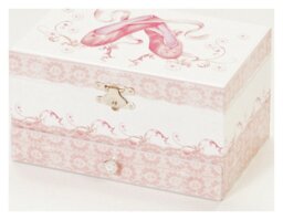 Mele Ballet Shoe Musical Jewellery Box - thumbnail 2