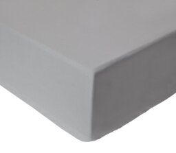 Habitat Cotton Rich 180 TC Plain Dove Grey Fitted Sheet-King