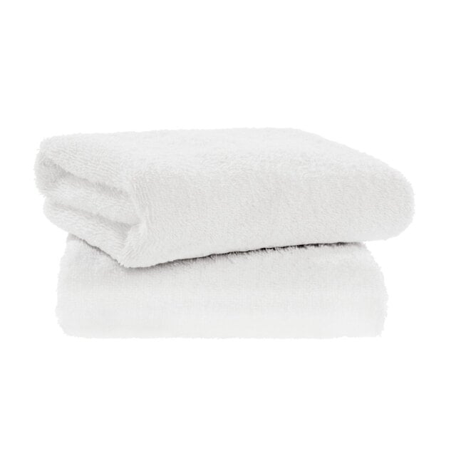 Home Essentials Plain 2 Pack Hand Towels - Super White - image 1