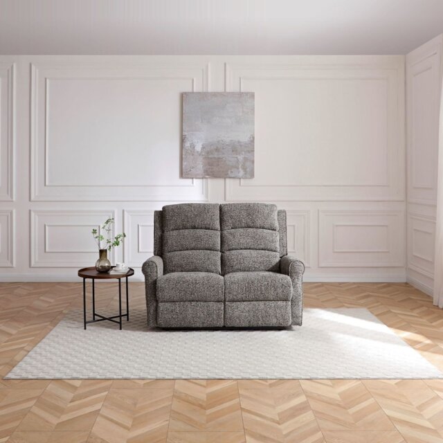 Kyoto Betsy Fabric 2 Seater Power Recliner Sofa - Grey - image 1