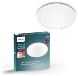 Philips Super Slim LED Flush to Ceiling Light - White - thumbnail 1