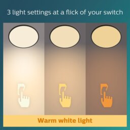 Philips Super Slim LED Flush to Ceiling Light - White - thumbnail 2