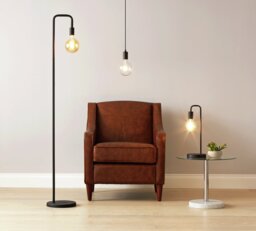 Argos Home Rayner Steel LED Table Lamp - Black - thumbnail 1