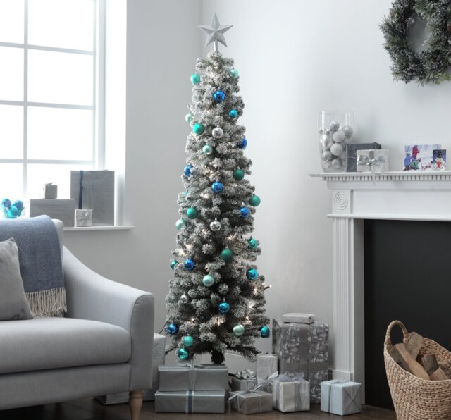 Habitat 6ft Snow Tipped Pencil Christmas Tree - image 1