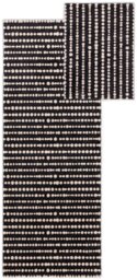 Habitat Washable Black & White Runner & Mat set - 150x57cm