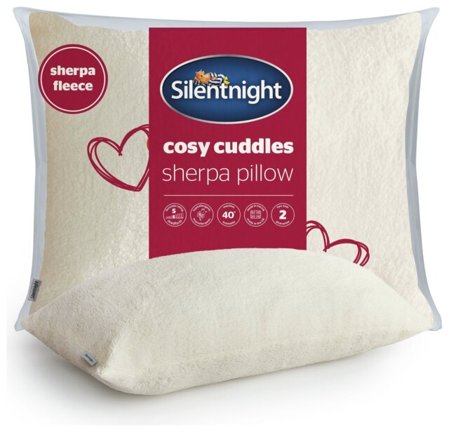 Silentnight Cosy Cuddles Sherpa Fleece Pillow - image 1