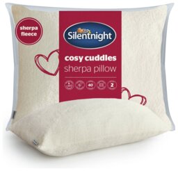 Silentnight Cosy Cuddles Sherpa Fleece Pillow - thumbnail 1