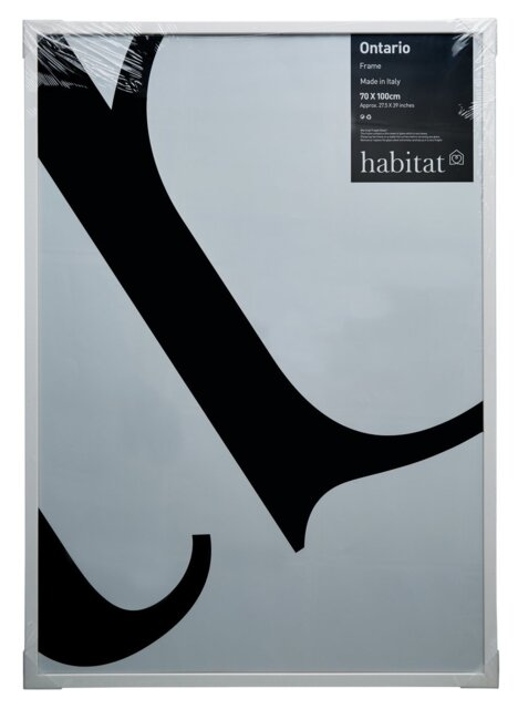 Habitat Ontario White Wooden Picture Frame - 70X100cm - image 1