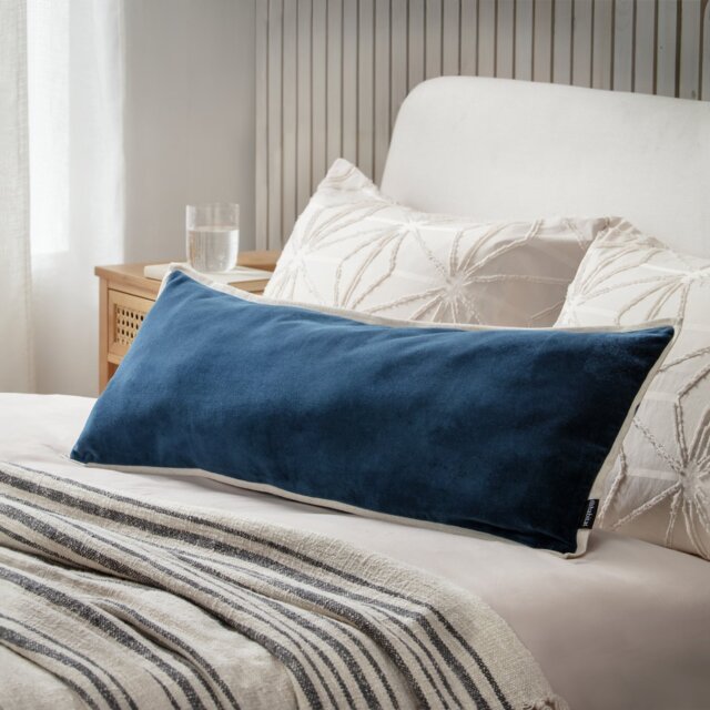 Habitat Long Cushion - Navy - 30x80cm - image 1