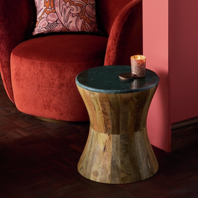 Habitat x Morris & Co. Marble Side table - Natural - image 1