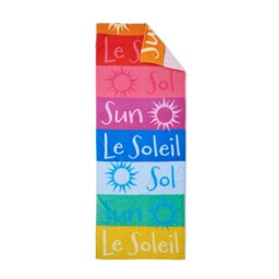 Catherine Lansfield Block Stripe Lounger Beach Towel - thumbnail 2