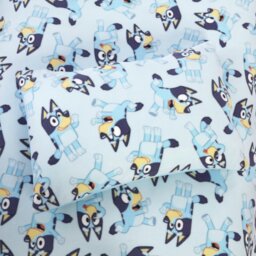 Bluey Mischief Fleece Blue Kids Bedding Set - Single - thumbnail 2