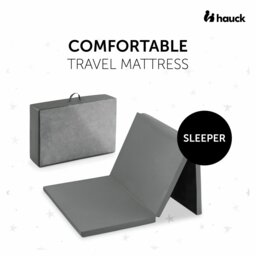 Hauck Sleeper Travel Cot Bed Kid Mattress - Grey - thumbnail 2