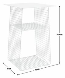 Habitat Cal Metal Bedside Table - Green - thumbnail 2