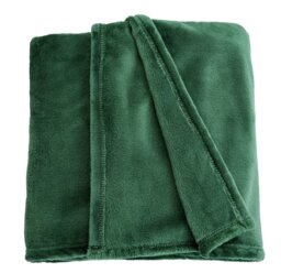 Argos Home Fleece Throw - Emerald - 150x200cm - thumbnail 1