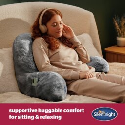 Silentnight Cosy Cuddle Cushion - Grey - thumbnail 2