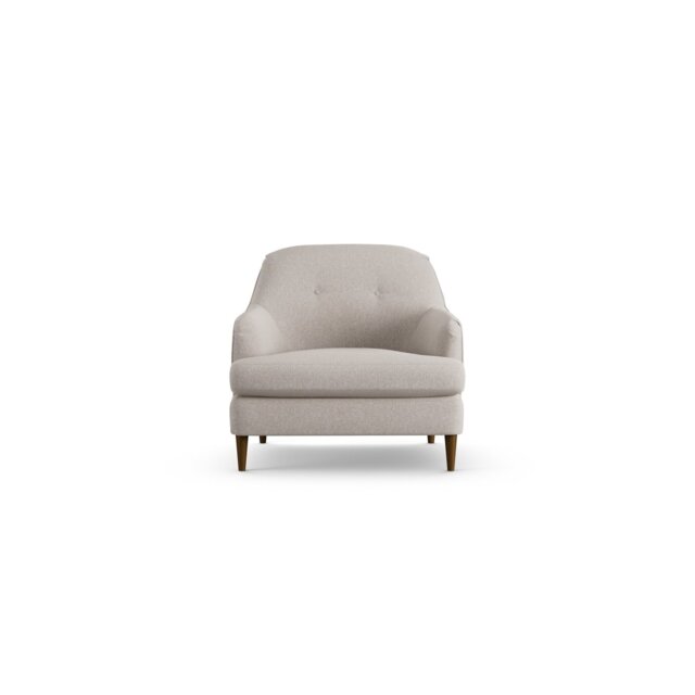 Habitat Frome Fabric Armchair - Stone - Dark Leg - image 1