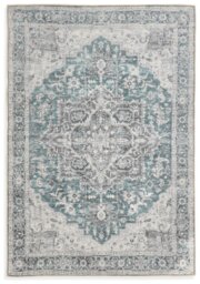 Habitat Vintage Effect Blue Flatweave Rug - 160x230cm - thumbnail 2