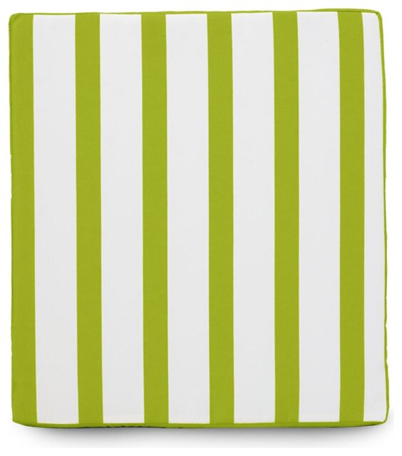 rucomfy Stripe Single Garden Bench Cushion - Green & White - image 1