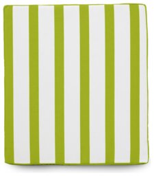 rucomfy Stripe Single Garden Bench Cushion - Green & White - thumbnail 1