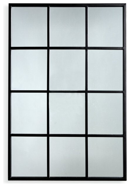 Habitat Iron Window Pane Mirror Frame - image 1