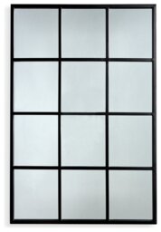 Habitat Iron Window Pane Mirror Frame - thumbnail 1