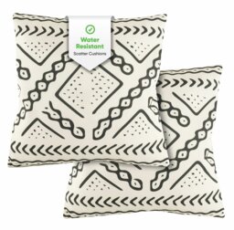 Streetwize Garden Cream Tribal Outdoor Cushions - Pack of 2 - thumbnail 1