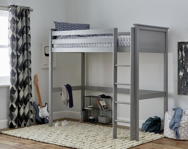 Habitat Brooklyn High Sleeper Bed Frame - Grey - image 1