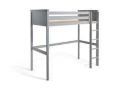 Habitat Brooklyn High Sleeper Bed Frame - Grey - thumbnail 2