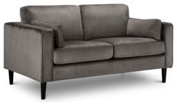 Julian Bowen Hayward Velvet 2 Seater Sofa - Grey