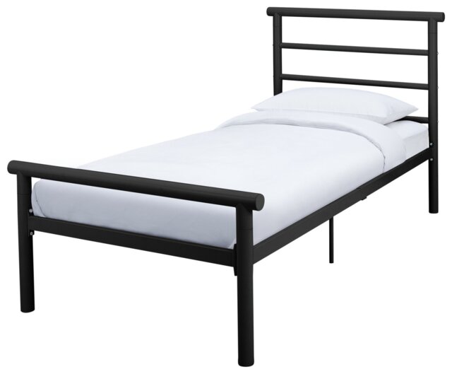 Argos Home Avalon Single Metal Bed Frame - Black - image 1