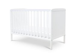 Baby Elegance Elle Cot and Mattress - White - thumbnail 1