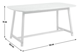 Habitat x Morris & Co. Canterbury 4 Seat Dining Table- Black - thumbnail 2
