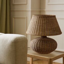 Habitat XL Wicker Table Lamp - Natural - thumbnail 2