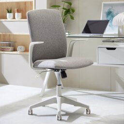 Habitat Hallie Fabric Manager Office Chair - Grey - thumbnail 2