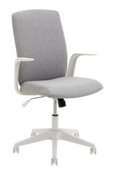 Habitat Hallie Fabric Manager Office Chair - Grey - thumbnail 1