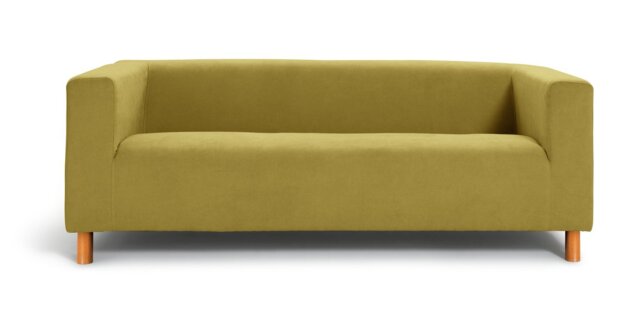 Argos Home Moda Fabric 3 Seater Sofa - Olive Green
