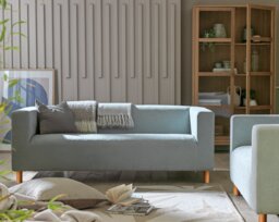 Argos Home Moda Fabric 3 Seater Sofa - Olive Green - thumbnail 2