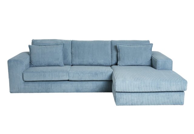 Argos Home Christie Fabric Right Hand Chaise Sofa - Sky Blue