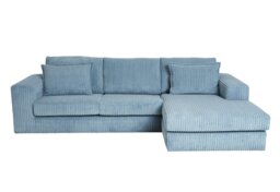Argos Home Christie Fabric Right Hand Chaise Sofa - Sky Blue - thumbnail 1