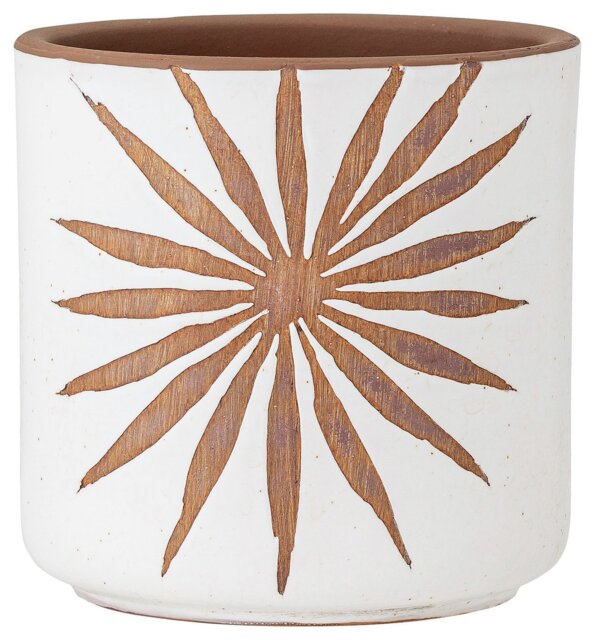 Bloomingville Terracotta Planter Pot - White - image 1