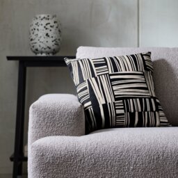 Habitat Industrial Printed Cushion - Monochrome - 43x43 - thumbnail 1