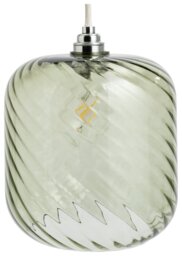 Argos Home Swirl Green Glass Easy Fit Lampshade - 20.5cm