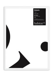 Habitat Ontario White Wooden Picture Frame - 50x70cm
